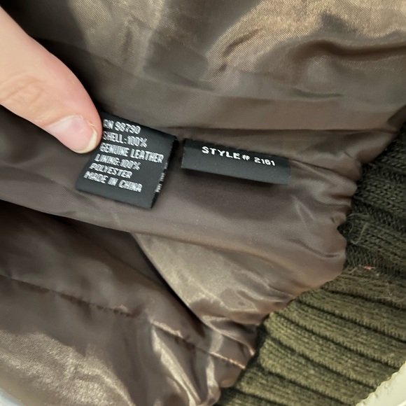 Marcelle Renee Genuine Leather and Polyester Sleeve Jacket Size M - Picture 6 of 6